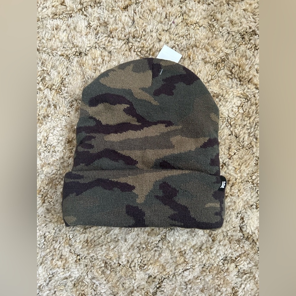 American Eagle Green Camo Beanie